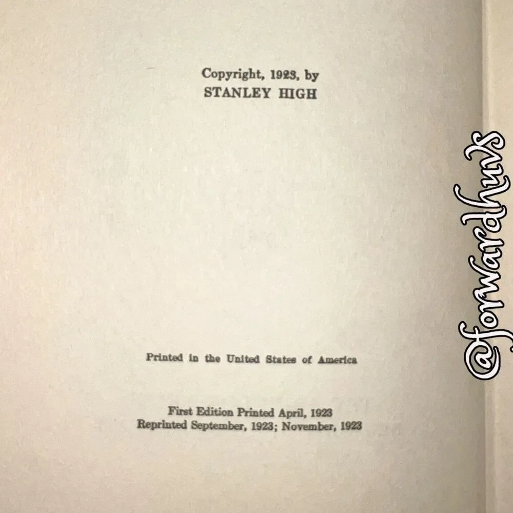 The Revolt of Youth by Stanley High – November 1923